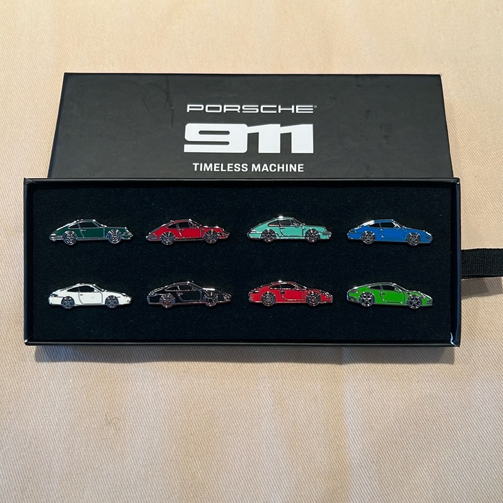 Porsche Design Set of 8 Classic 911 Pins